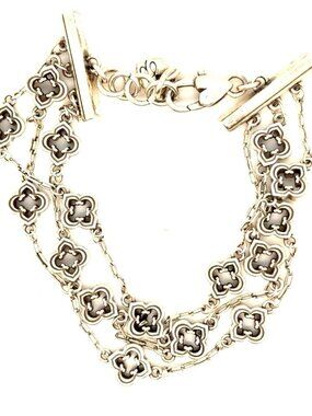 Brighton Triple Strand Clover Bracelet